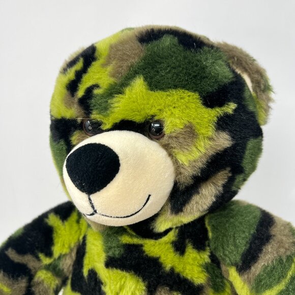 Retired Green Army Military Camo 2010 Build a Bear BABW Camouflage - Picture 6 of 9